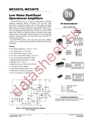 MC33078DR2G datasheet  